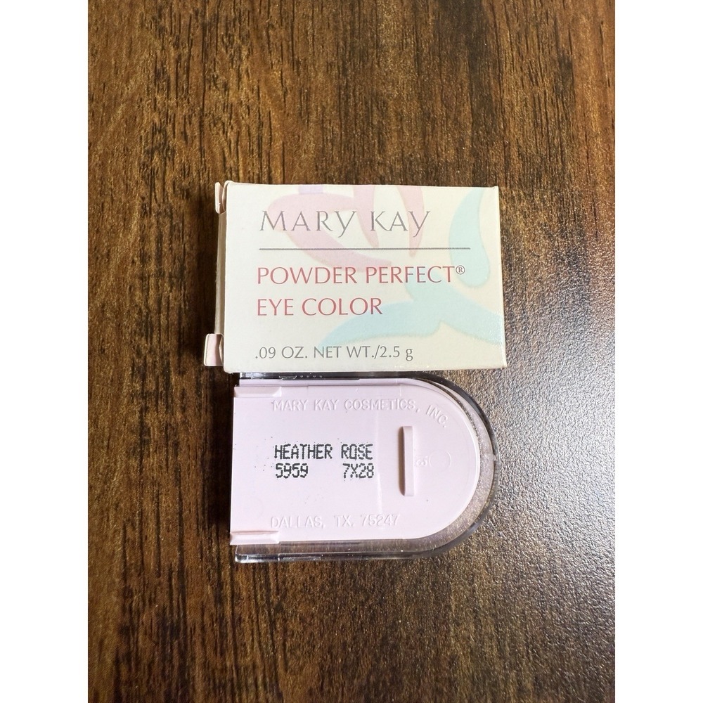 Mary Kay Powder Perfect Eye Color HEATHER ROSE  #5959,  Oval  NIB  USA - Picture 2 of 2